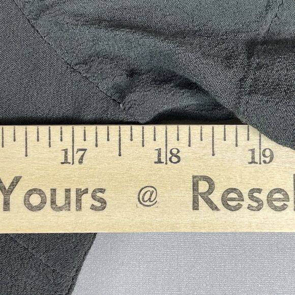 Mittoshop Button Detail Midi Shirt Dress Women's M Grey Short Sleeve Collared - Picture 13 of 14